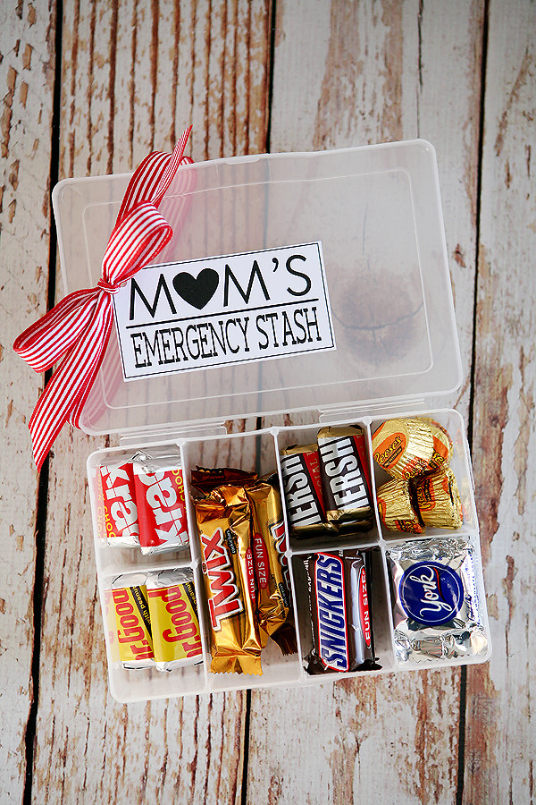 Moms Birthday Gift Ideas
 Mom’s Emergency Stash – Edible Crafts