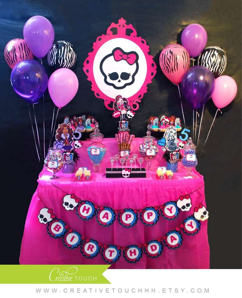Monster High Birthday Party Supplies
 Monster High birthday party See more party planning ideas