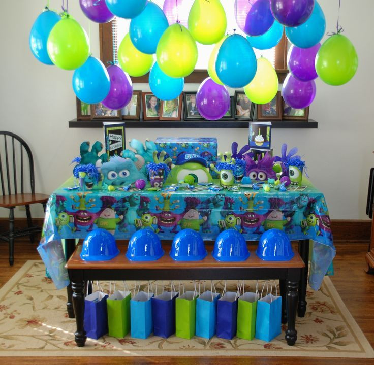 Monster Inc Birthday Party Ideas
 Monster s Inc birthday party decorations outside party