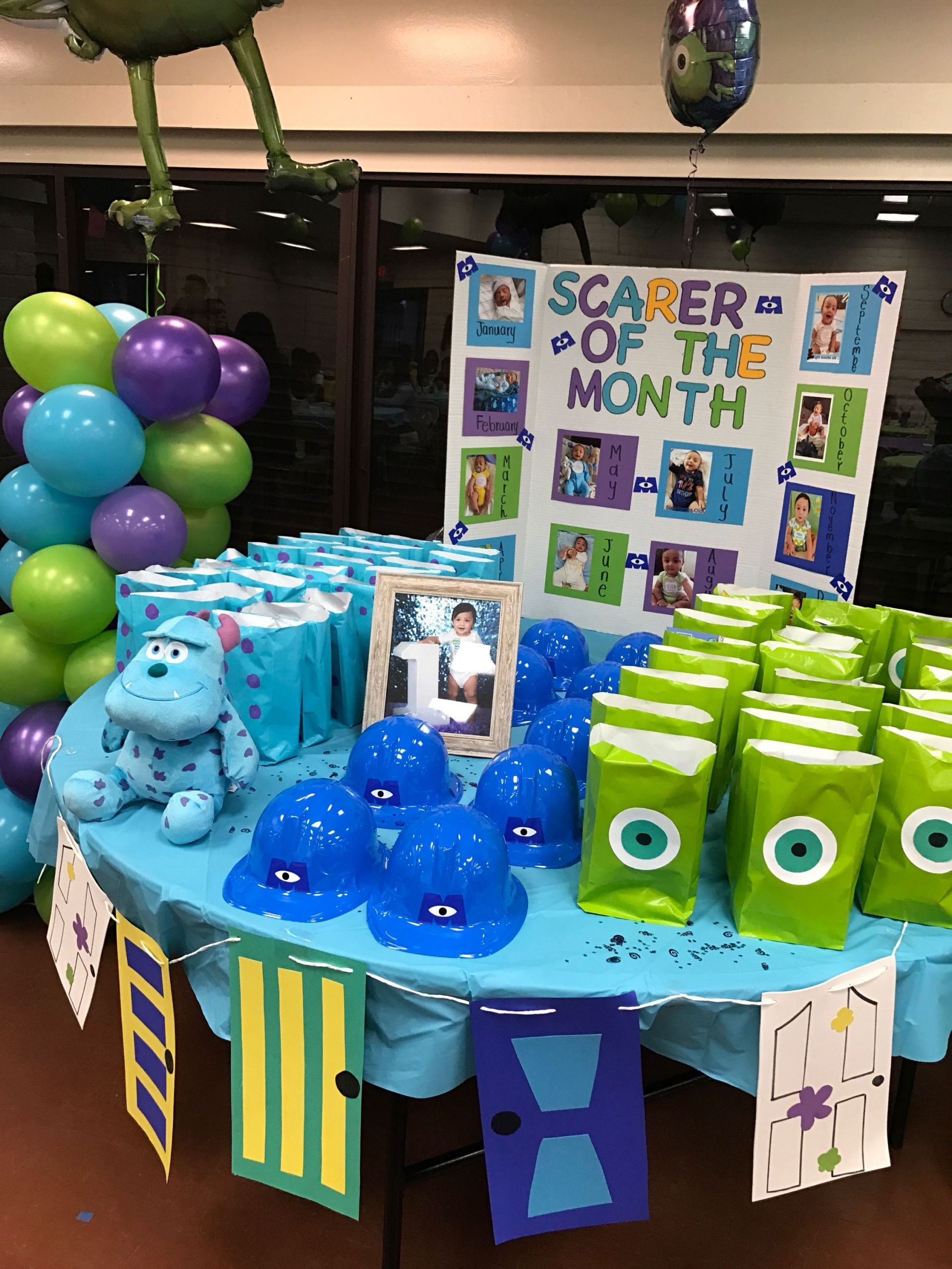 Monster Inc Birthday Party Ideas
 First Birthday party Monsters Inc theme in 2019