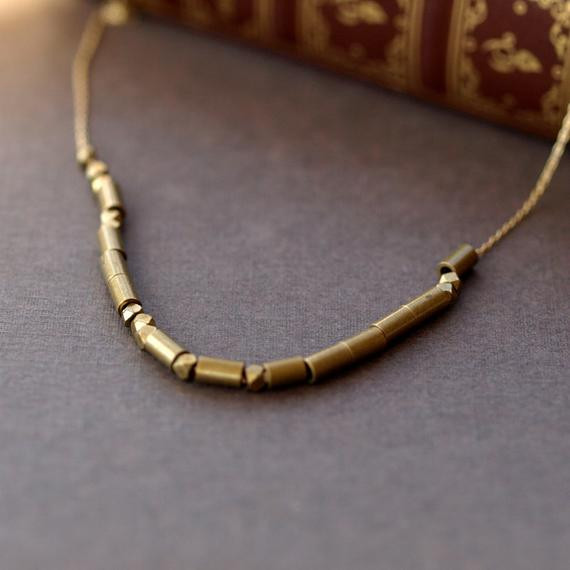 Morse Code Love Necklace
 Signal Love Morse Code Necklace I Love You Gold by