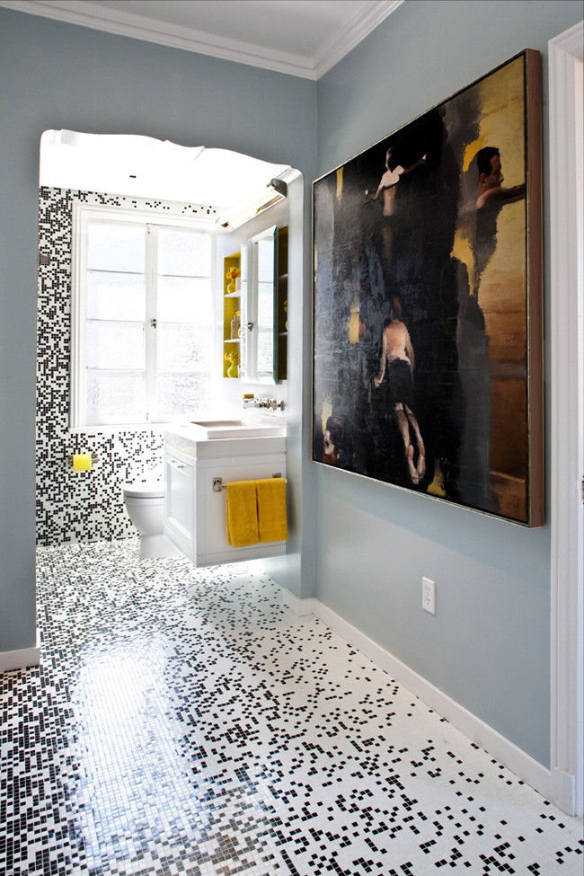 Mosaic Bathroom Tiles
 Pixilated Bathroom Design Made With Custom Mosaic Tile