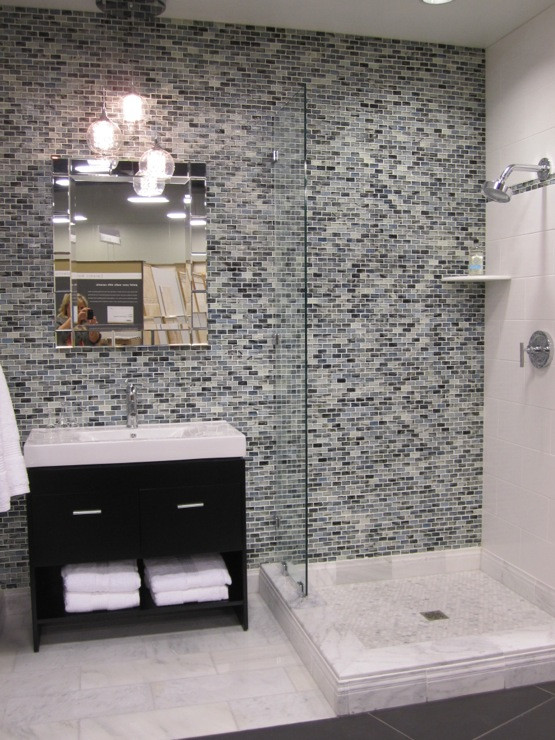 Mosaic Bathroom Tiles
 Contemporary Mosaic Tiles Contemporary bathroom
