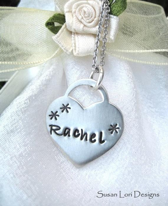 Mother Daughter Necklace Tiffany
 Tiffany Style Heart Personalized Necklace for by