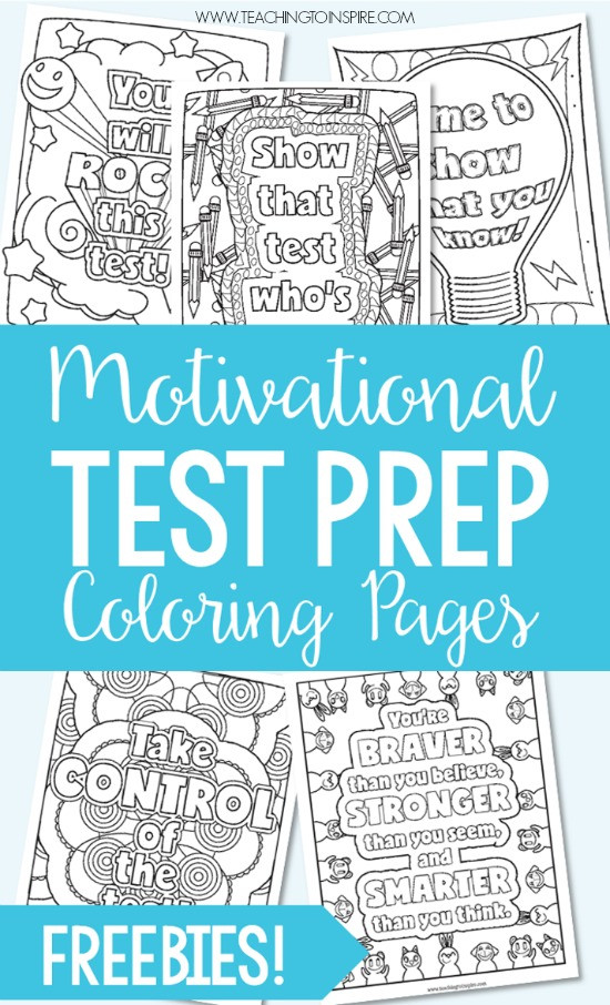 Motivational Testing Quotes
 Test Prep Coloring Pages