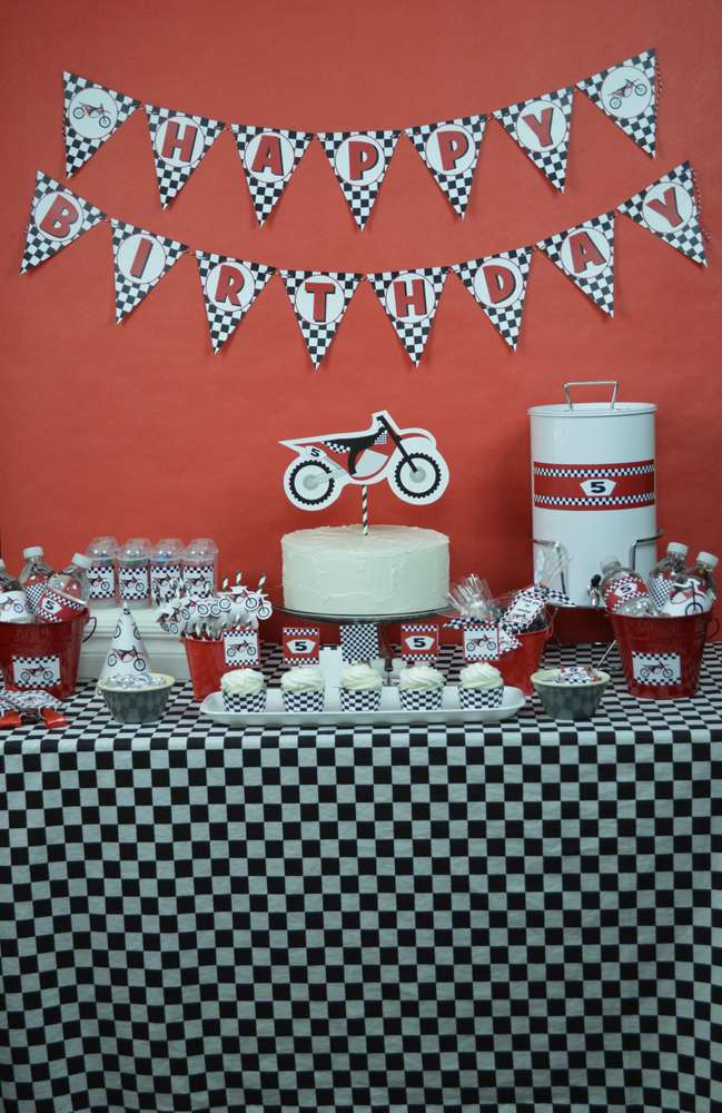 Motocross Birthday Party
 Motorcycle MX Dirt Bike Birthday Party Ideas