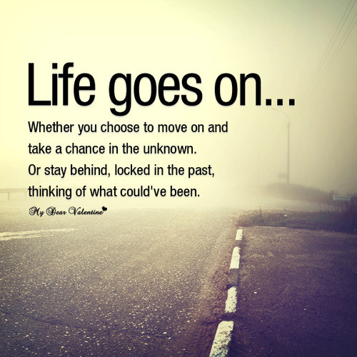Move On In Life Quote
 quotes – blue