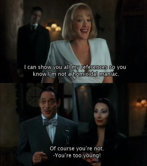 Movie Quotes About Family
 the addams family quote Google Search