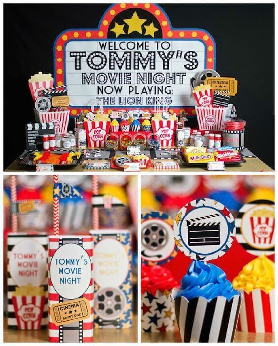 Movie Themed Birthday Party
 21 Fun June Birthday Party Ideas for Boys and Girls too