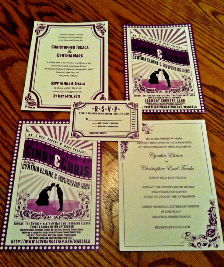 Movie Themed Wedding Invitations
 17 Best images about Movie wedding invitations on