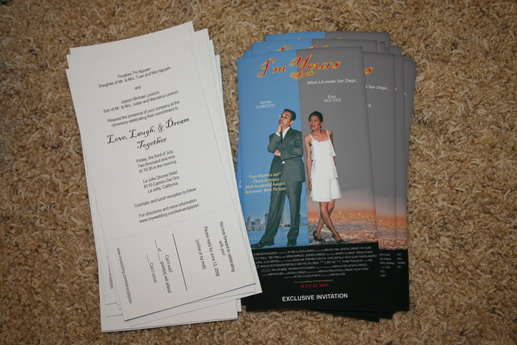 Movie Themed Wedding Invitations
 Movie Poster – Exclusive Wedding Invitation