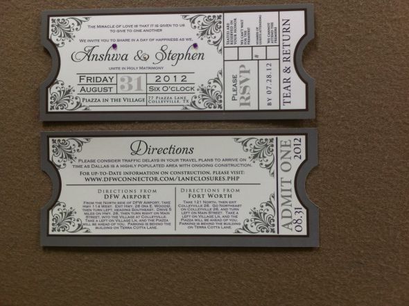 Movie Themed Wedding Invitations
 Movie Theme Invitation Suite A Blessing in disguise
