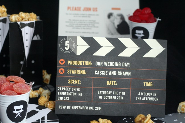 Movie Themed Wedding Invitations
 A Movie Themed Wedding with Minted The Best of this Life