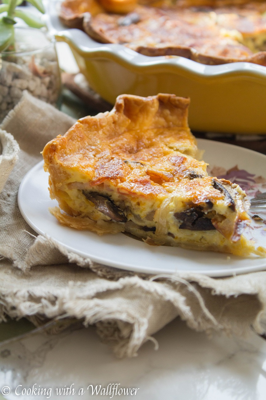 Mushroom Bacon Quiche
 Bacon Mushroom Quiche Cooking with a Wallflower