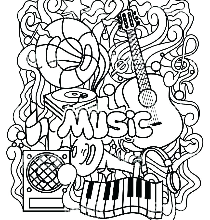 Music Coloring Pages Printable
 Free Printable Coloring Sheets Musical Coloring Pages