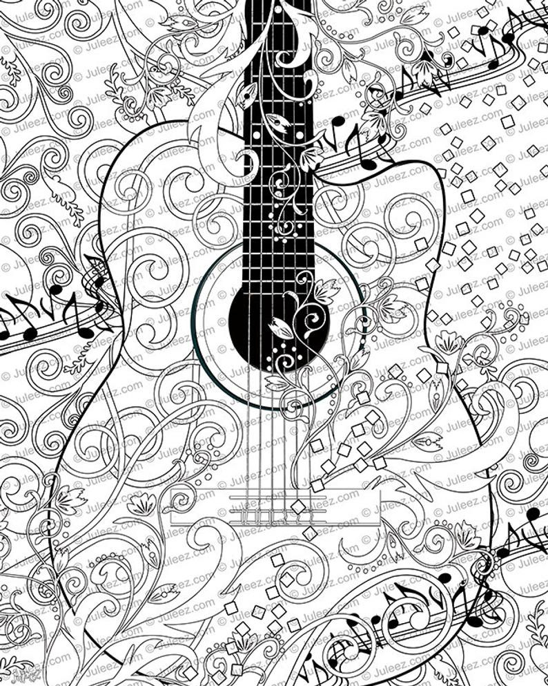 Music Coloring Pages Printable
 Coloring Poster Printable Music Coloring Poster Instant