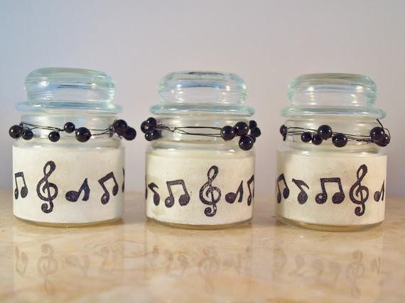 Music Themed Wedding Favors
 Items similar to 3 Music Theme Wedding Favors Candle