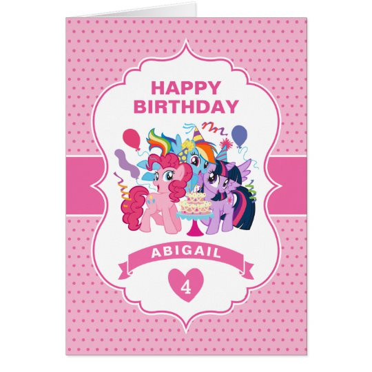 My Little Pony Birthday Card
 My Little Pony Pink Birthday Card