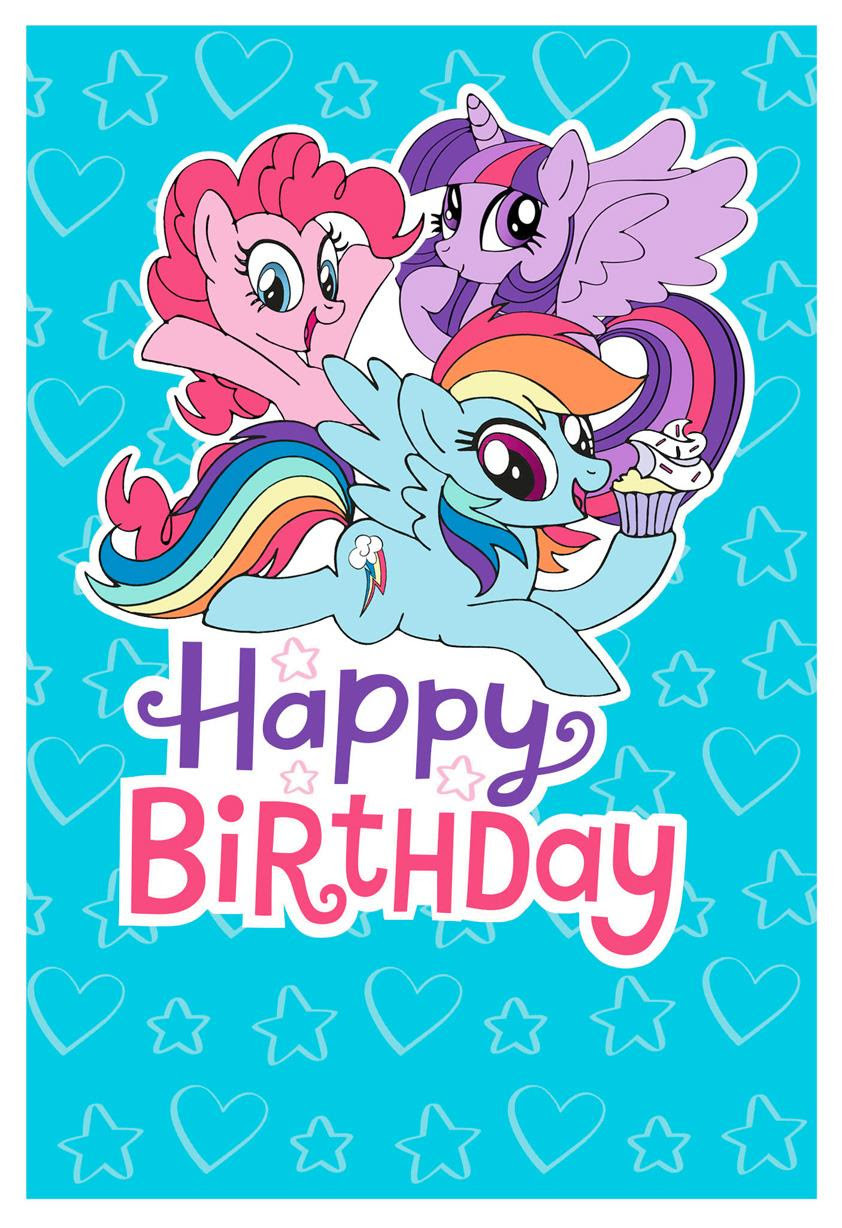 My Little Pony Birthday Card
 Equestria Daily MLP Stuff Random Pony Merch Scotch
