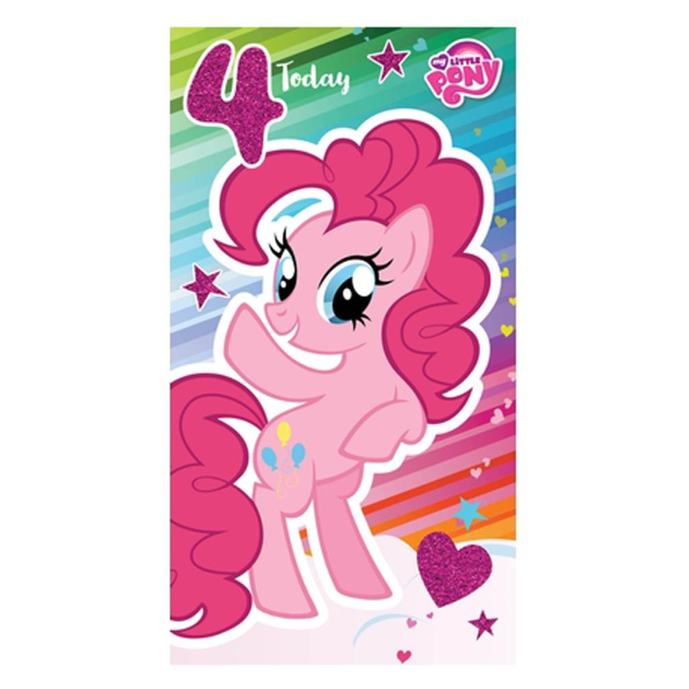 My Little Pony Birthday Card
 My Little Pony 4 Today 4th Birthday Card MP011