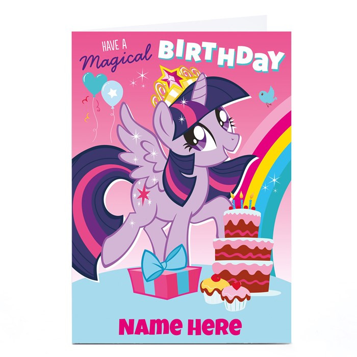 My Little Pony Birthday Card
 Personalised My Little Pony Card Happy Birthday