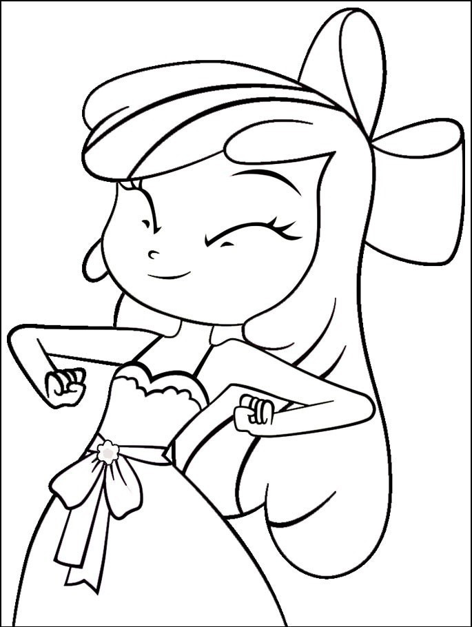My Little Pony Girls Coloring Pages
 My Little Pony Equestria Girl Rainbow Dash Coloring Pages