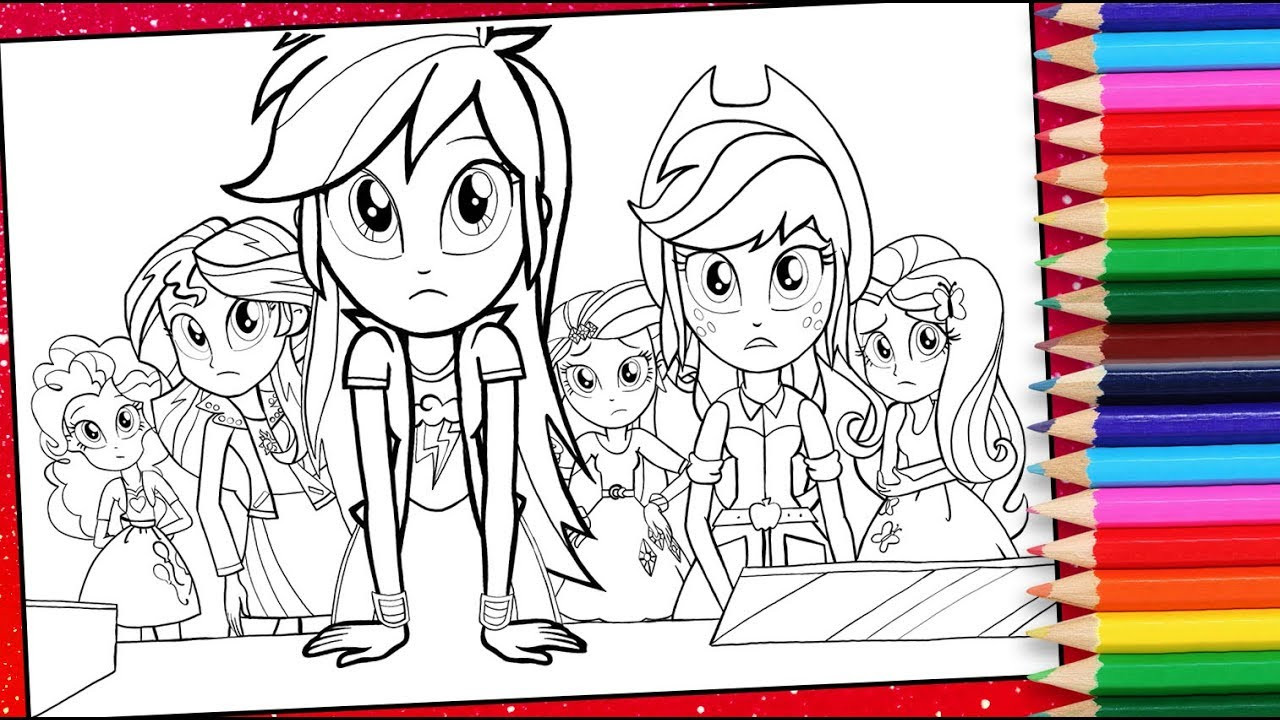 My Little Pony Girls Coloring Pages
 My little pony Equestria girls coloring pages MLP