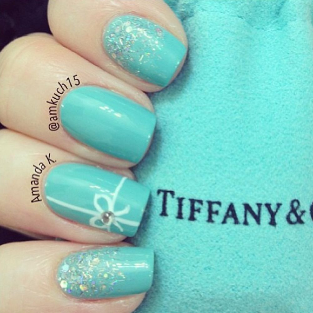 Nail Art And Co
 Tiffany & co nail art nails for my baby shower