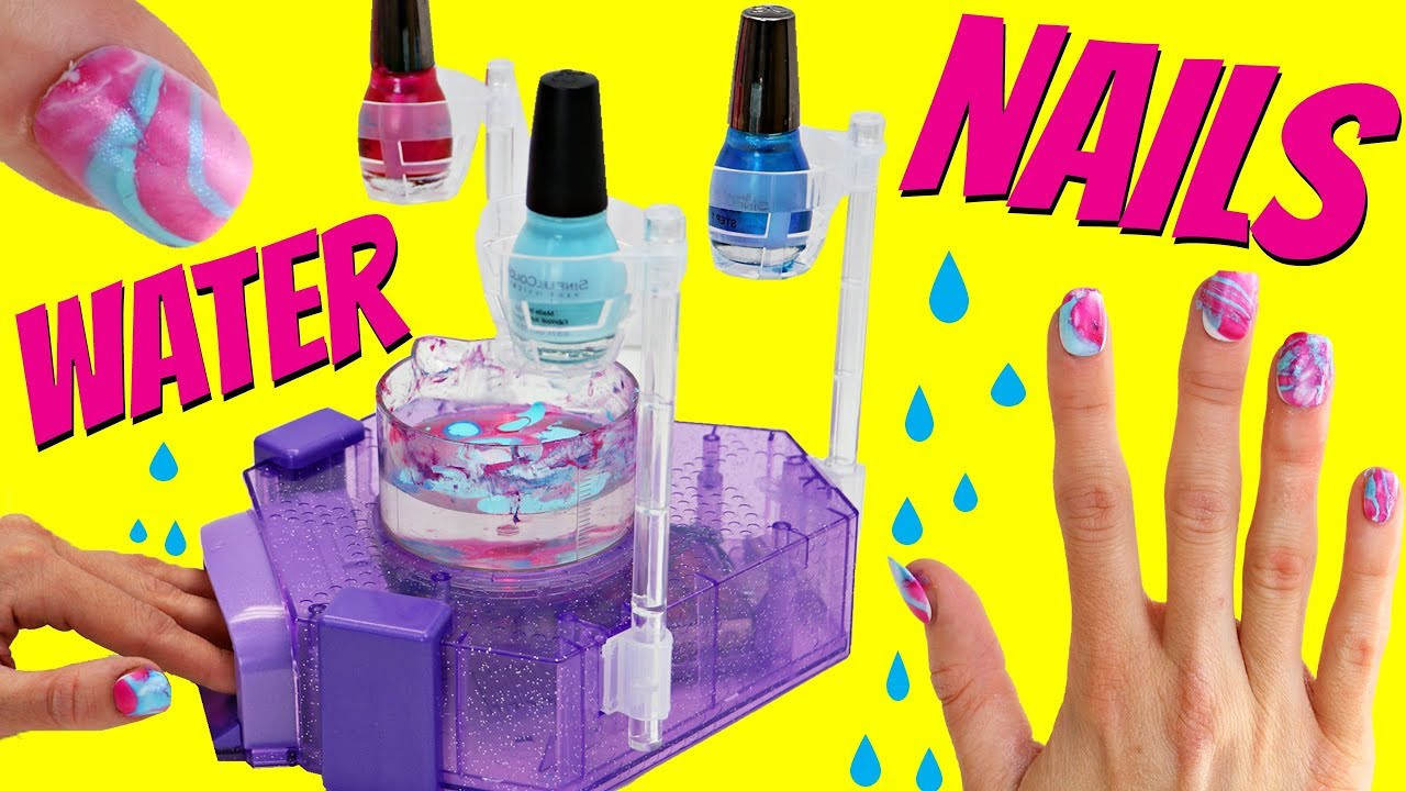 Nail Art Kit For Girls
 Awesome Water Nail Kit DIY Tie Dye Colored Nail Art For
