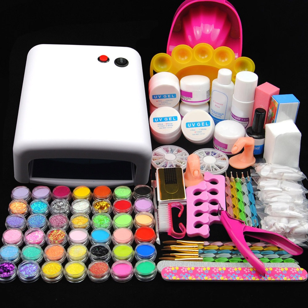 Nail Art Kit For Girls
 Aliexpress Buy Pro 36W UV Lamp for Nails UV Gel