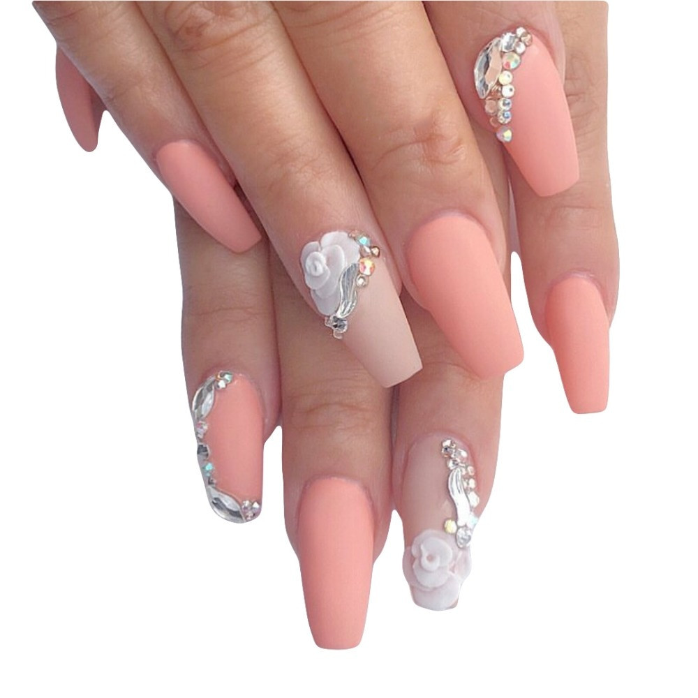 Nail Art With Rhinestones
 50 designs flat glitter AB color nail art rhinestones gems