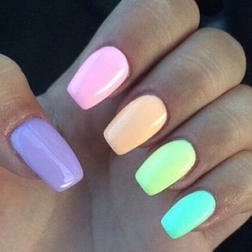 Nail Colors Tumblr
 pastel nails on Tumblr