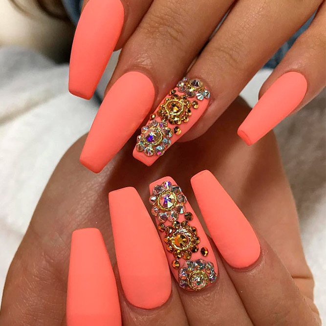 Nail Designs Coffin Shape
 Try Cool Сoffin Shape Nails
