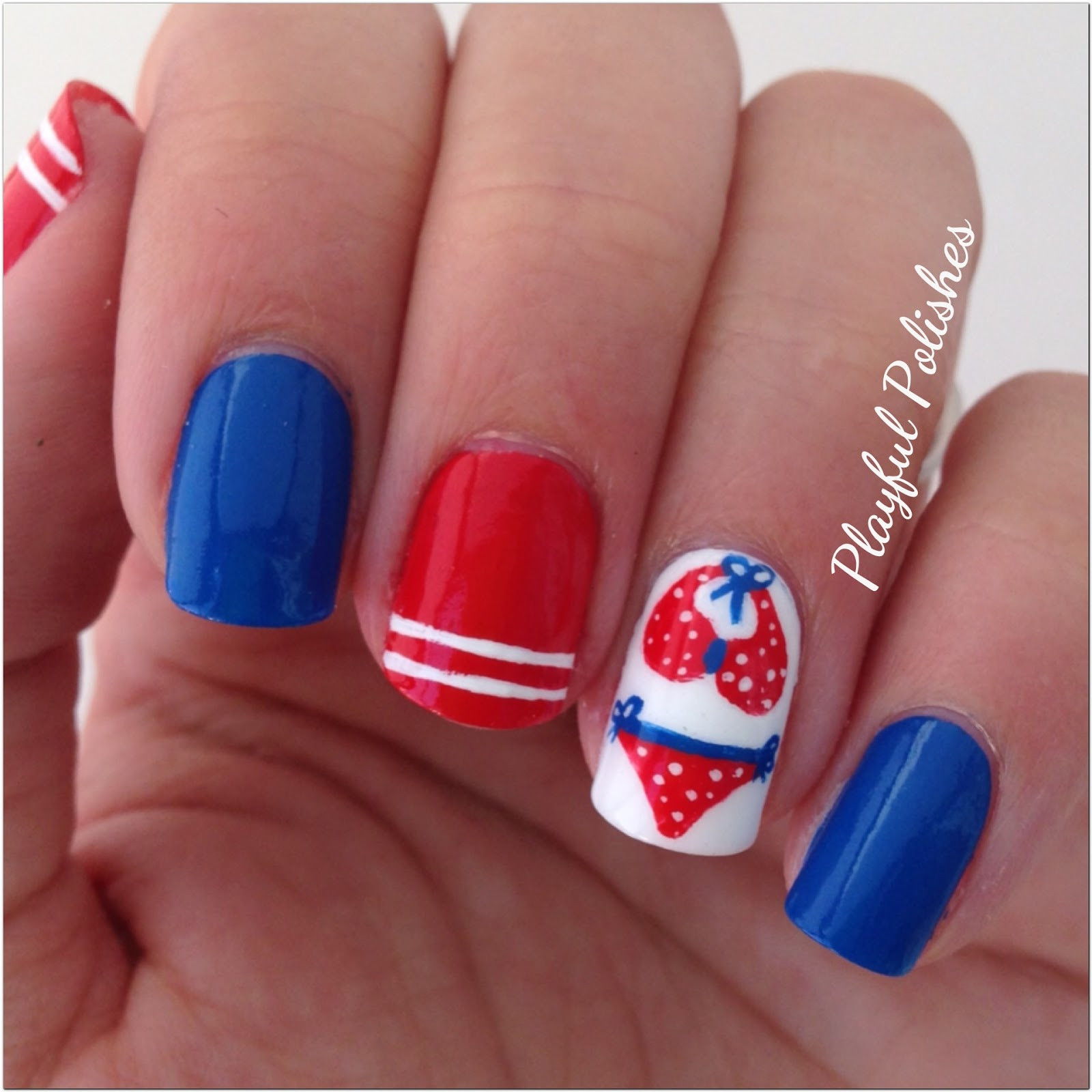 Nail Designs For 4th Of July
 Playful Polishes 4TH OF JULY NAIL ART