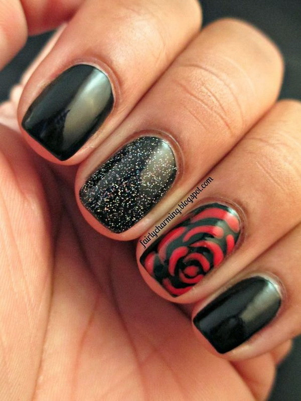 Nail Designs For Black Nails
 25 Elegant Black Nail Art Designs For Creative Juice