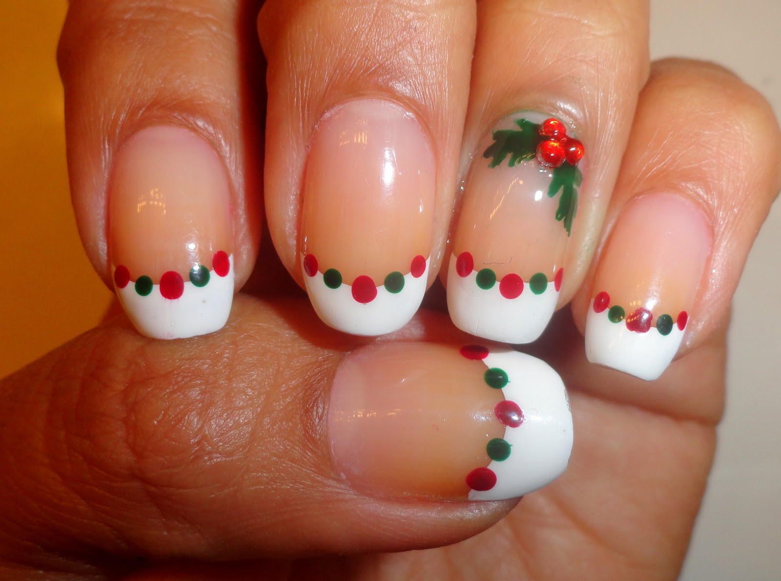 Nail Designs For Christmas
 Fancy Schmancy Nails Day 5 12 Days of Christmas Holly