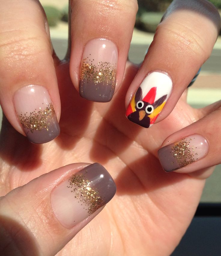 Nail Designs For Thanksgiving
 10 Thanksgiving Nail Art Design To Try – Pouted line