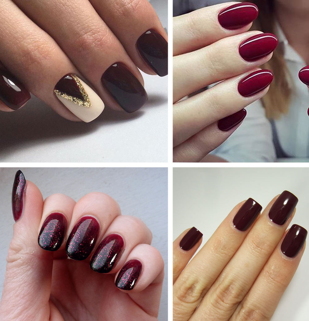 Nail Designs Gel
 Best Burgundy Nails 45 Nail Designs for Different Shapes