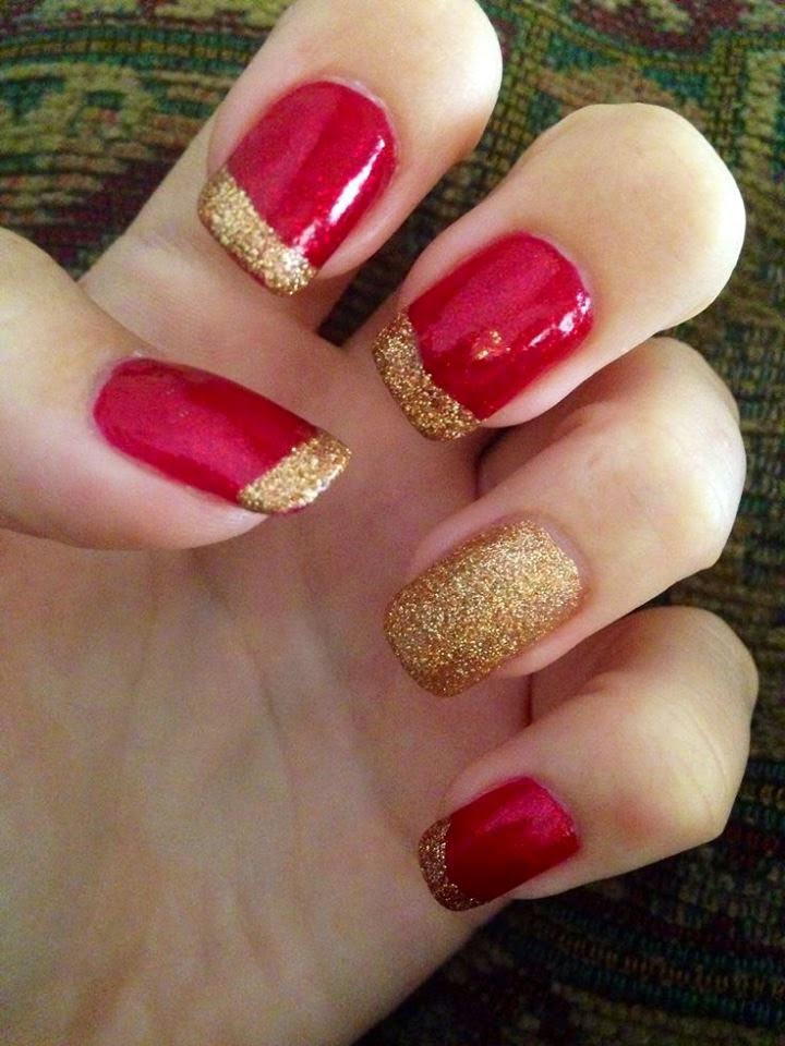 Nail Designs Gold
 Awesome Red and Gold Nail Designs B & G Fashion
