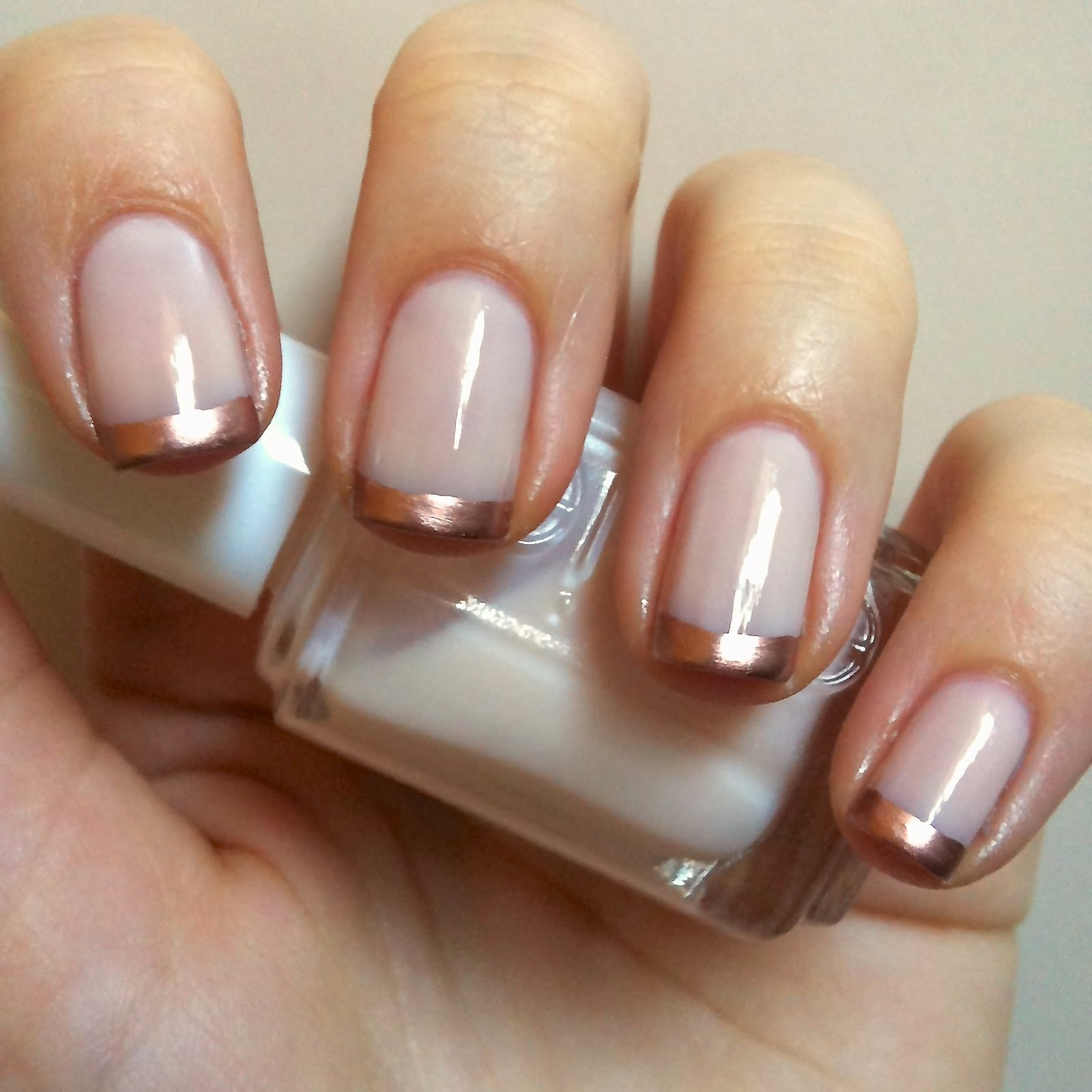 Nail Designs Gold
 Nails Always Polished Rose Gold French Manicure