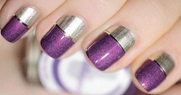 Nail Designs Purple And Silver
 65 Purple And Silver Nail Art Design Ideas