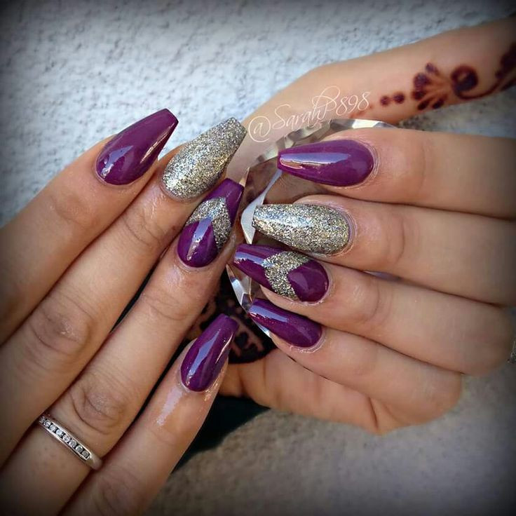 Nail Designs Purple And Silver
 394 best Purple Nails images on Pinterest