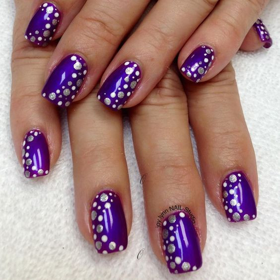 Nail Designs Purple And Silver
 Stunning Purple Nail Designs for 2019