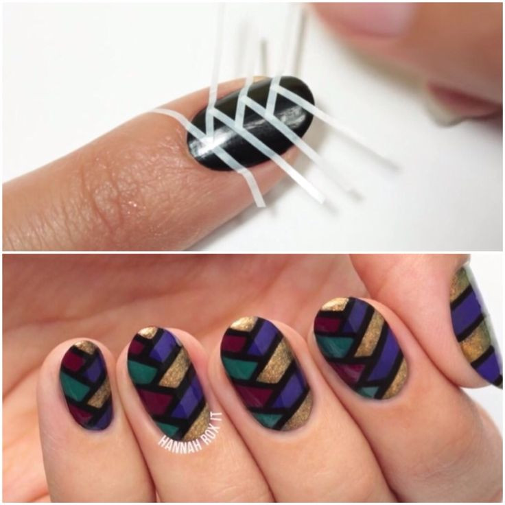 Nail Designs Using Tape
 Fish Striping Tape Nail Art