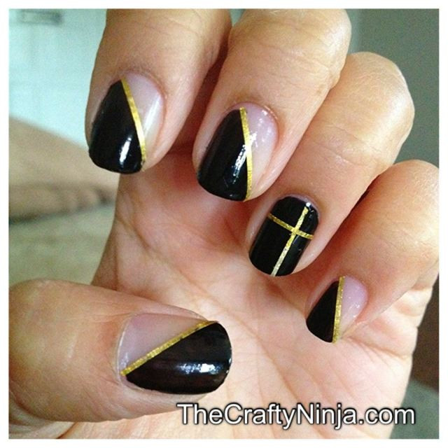 Nail Designs Using Tape
 15 Nail Tape Manicures