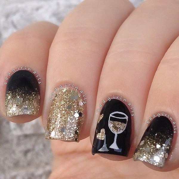 Nail Designs With Glitter
 100 Cute And Easy Glitter Nail Designs Ideas To Rock This