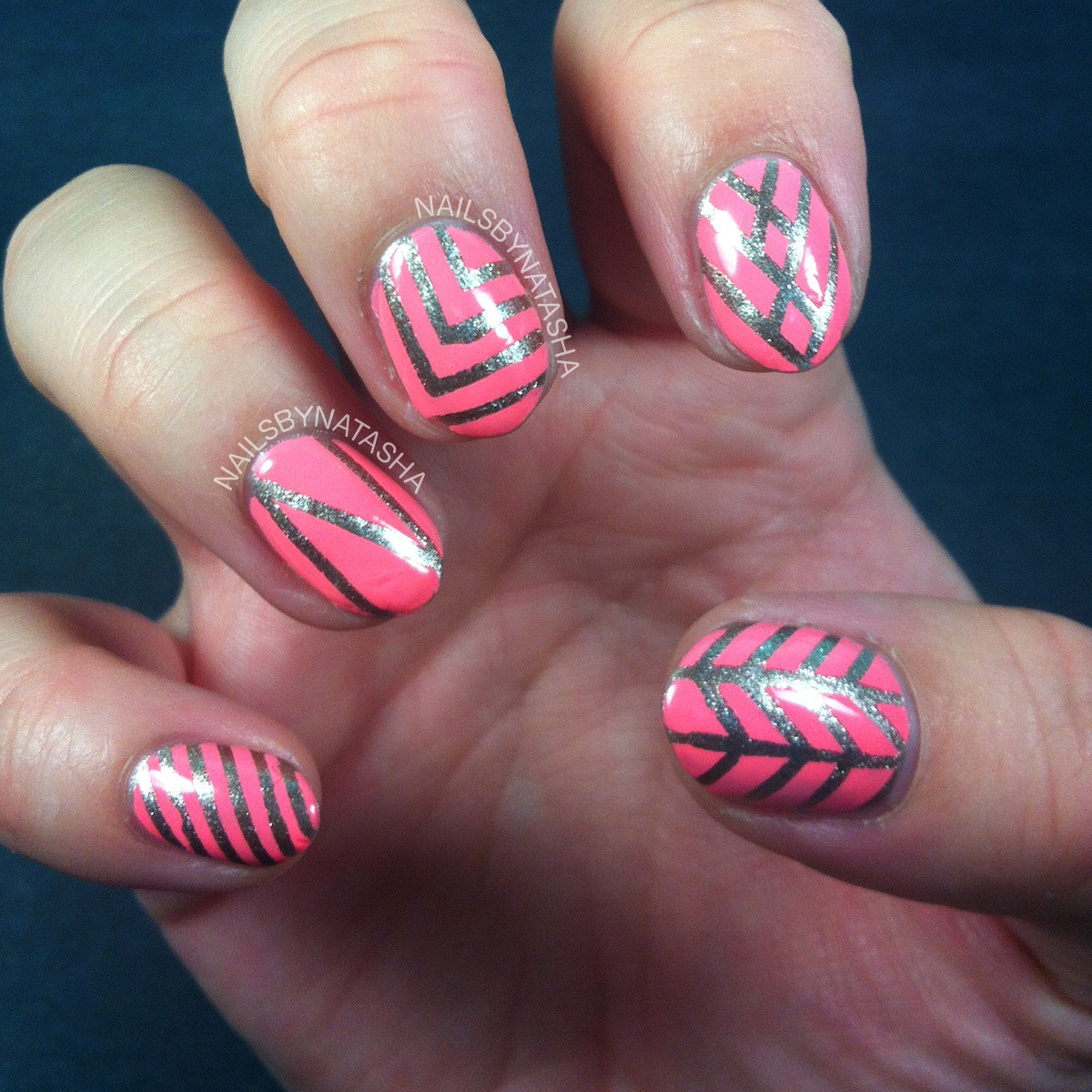 Nail Designs With Striping Tape
 Nails By Natasha First Striping Tape Designs