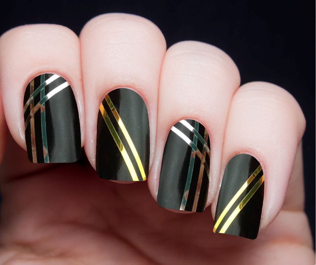 Nail Designs With Striping Tape
 55 Best Striping Tape Nail Art Design Ideas