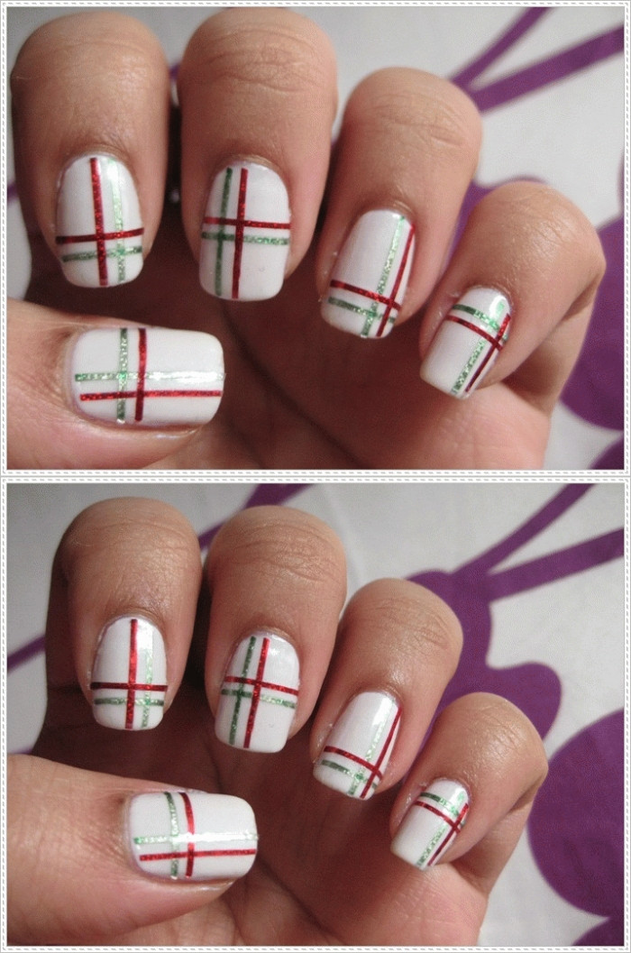 Nail Ideas With Tape
 16 Superb Striping Tape Nail Art Designs