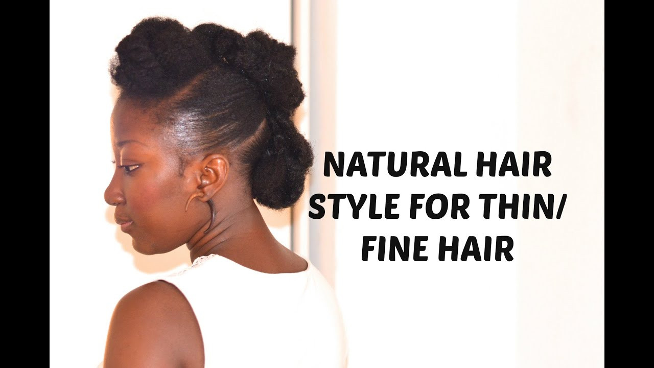 Natural Hairstyles For Thin Hair
 Natural hair style for thin fine hair